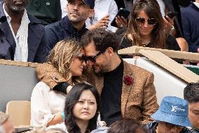 2025 French Open - Celebrities In Stand Day 14 NB