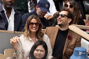 2025 French Open - Celebrities In Stand Day 14 NB