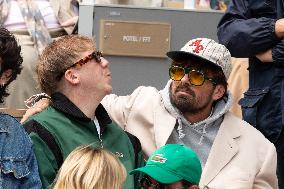 2025 French Open - Celebrities In Stand Day 14 NB