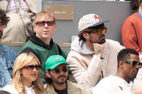 2025 French Open - Celebrities In Stand Day 14 NB