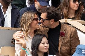 2025 French Open - Celebrities In Stand Day 14 NB