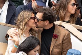 2025 French Open - Celebrities In Stand Day 14 NB