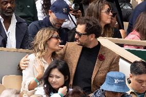 2025 French Open - Celebrities In Stand Day 14 NB