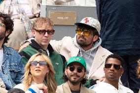 2025 French Open - Celebrities In Stand Day 14 NB