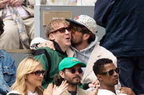 2025 French Open - Celebrities In Stand Day 14 NB