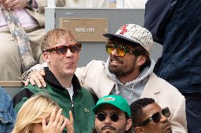 2025 French Open - Celebrities In Stand Day 14 NB