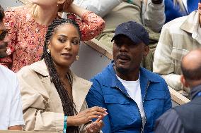 2025 French Open - Celebrities In Stand Day 14 NB