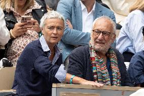 2025 French Open - Celebrities In Stand Day 14 NB