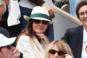 2025 French Open - Celebrities In Stand Day 14 NB