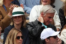 2025 French Open - Celebrities In Stand Day 14 NB