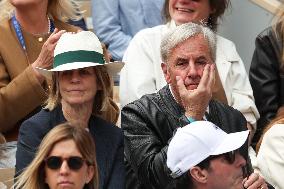 2025 French Open - Celebrities In Stand Day 14 NB