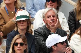 2025 French Open - Celebrities In Stand Day 14 NB