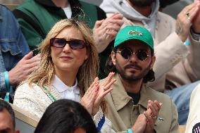 2025 French Open - Celebrities In Stand Day 14 NB