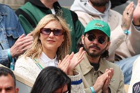 2025 French Open - Celebrities In Stand Day 14 NB