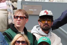 2025 French Open - Celebrities In Stand Day 14 NB