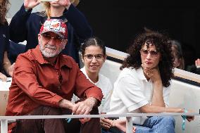 2025 French Open - Celebrities In Stand Day 14 NB
