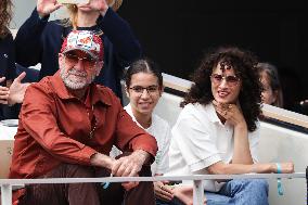 2025 French Open - Celebrities In Stand Day 14 NB