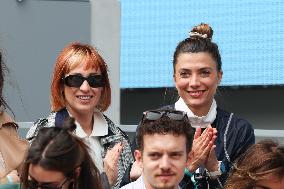 2025 French Open - Celebrities In Stand Day 14 NB