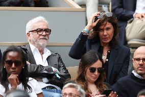 2025 French Open - Celebrities In Stand Day 14 NB
