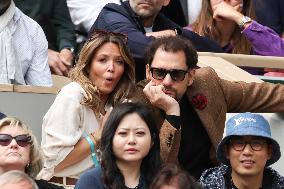 2025 French Open - Celebrities In Stand Day 14 NB