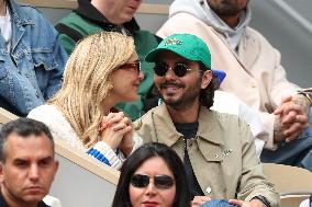 2025 French Open - Celebrities In Stand Day 14 NB