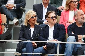 2025 French Open - Celebrities In Stand Day 14 NB
