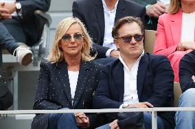 2025 French Open - Celebrities In Stand Day 14 NB