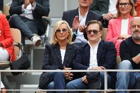 2025 French Open - Celebrities In Stand Day 14 NB