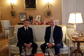 NO TABLOIDS - President Macron Visiting Monaco