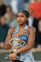 2025 French Open - Coco Gauff Winner NB