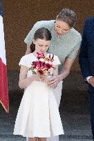 French President Macron visits Monaco