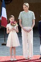 French President Macron visits Monaco