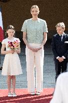 French President Macron visits Monaco