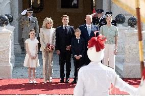 French President Macron visits Monaco