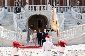 French President Macron visits Monaco