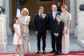French President Macron visits Monaco