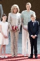 French President Macron visits Monaco