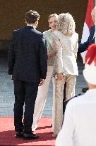 French President Macron visits Monaco
