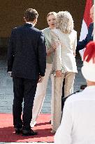 French President Macron visits Monaco