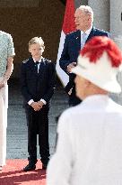 French President Macron visits Monaco