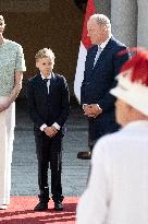 French President Macron visits Monaco