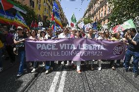 National Demonstration For Gaza in Italy - Rome