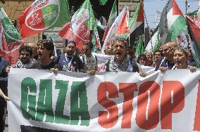 National Demonstration For Gaza in Italy - Rome