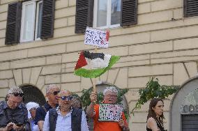 National Demonstration For Gaza in Italy - Rome