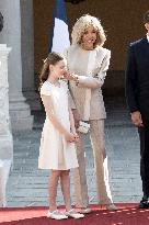 French President Macron visits Monaco