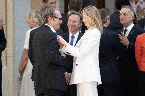 French President Macron visits Monaco