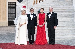French President Macron visits Monaco.