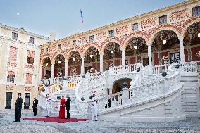 French President Macron visits Monaco.