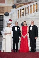 French President Macron visits Monaco.
