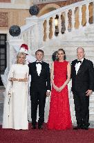 French President Macron visits Monaco.